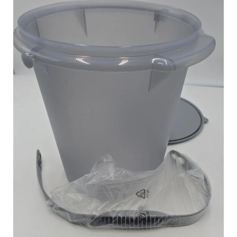 Tupperware Bucket Container Jug 8.5L Tall And Round With Handle New Cottagecore